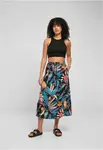 Women's viscose midi skirt blackfruity