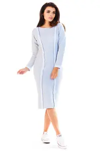 Awama Woman's Dress A197 Grey