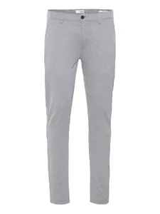 !Solid Chino nohavice 'Dave'  sivá melírovaná