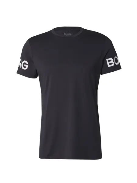 BJÖRN BORG Funkčné tričko  čierna / biela