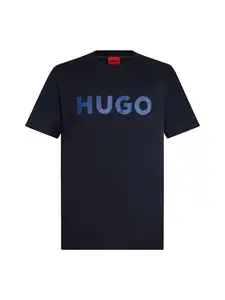 HUGO Tričko 'Dulivio'  námornícka modrá / zafírová