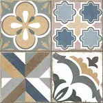 Dlažba Sidro Patchwork Multicolour Mat 42/42