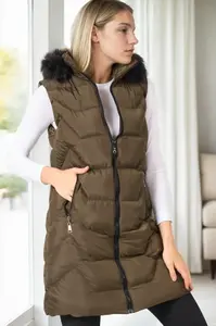 Dámská vesta Dewberry khaki