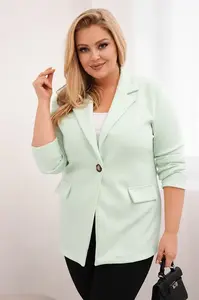 Plus size dámský sako z viskózy