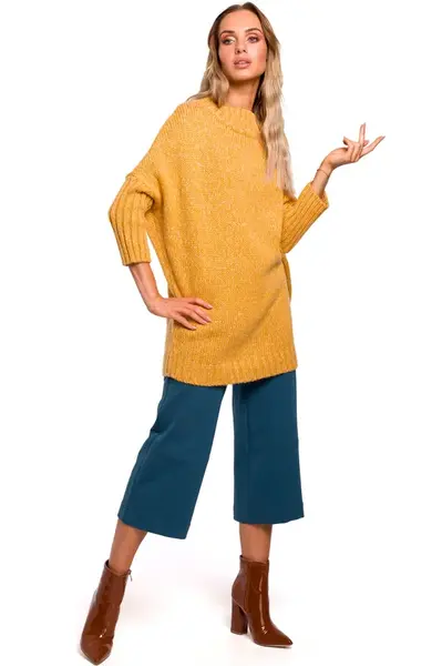Made Of Emotion Woman's Pullover M470 Honey