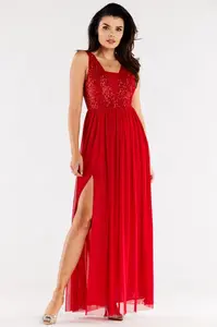 Awama Woman's Dress A486 Red