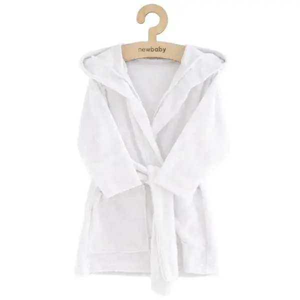 Dětský froté župan New Baby white 80/86