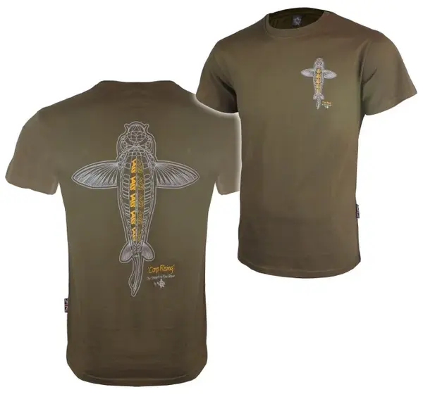 Vass tričko carp rising t-shirt khaki - xl
