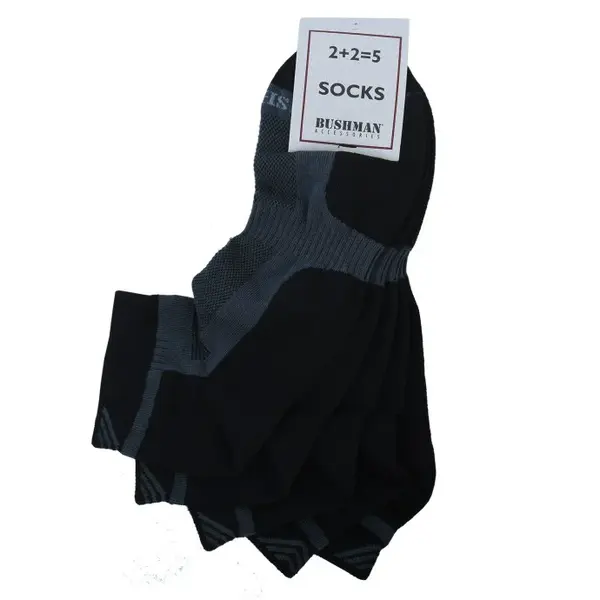 Bushman ponožky Short Set 2,5 čierne 47-49