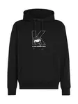 Karl Lagerfeld Mikina 'Ikon'  čierna / biela