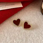 Valentine's Day Alloy & Resin Stud Earrings