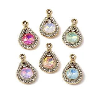 UV Plating Alloy Glass Pendants