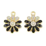 Alloy Black Enamel Pendants