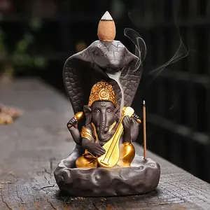 Porcelain Snake Backflow Incense Burner Smoke Incense Holder