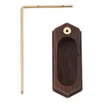 Iron L Shaped Dangle Earring Display Stands with Wooden Trays