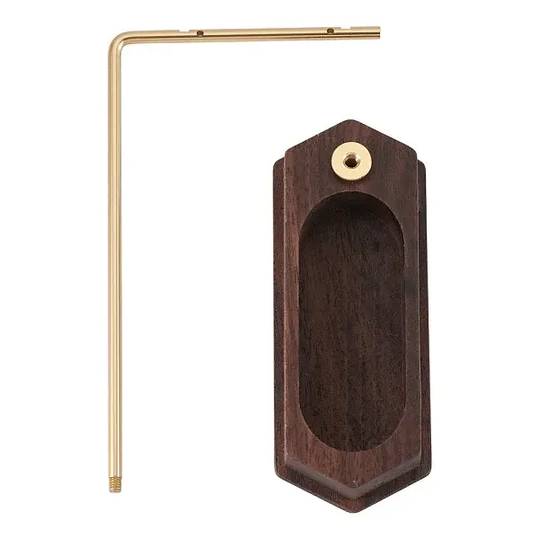 Iron L Shaped Dangle Earring Display Stands with Wooden Trays
