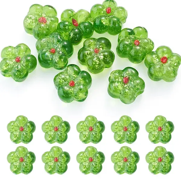 10Pcs Transparent Handmade Bumpy Lampwork Beads