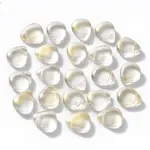 Transparent Spray Painted Glass Beads