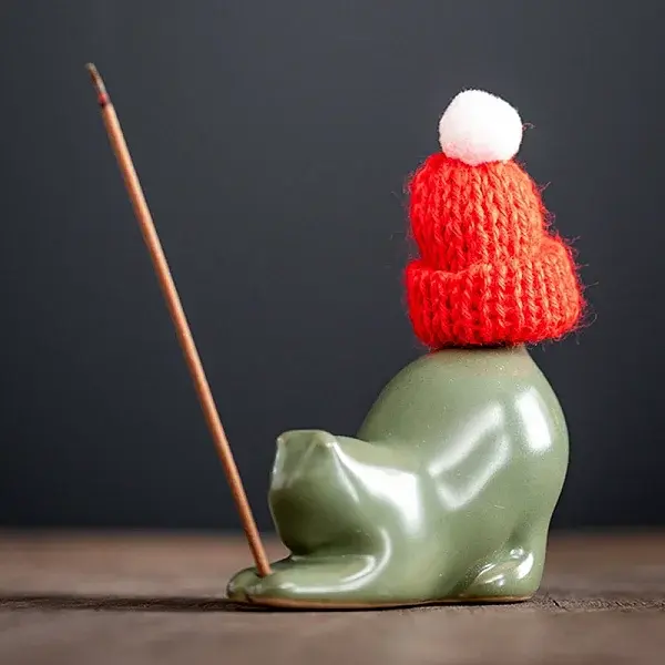 Cat Ceramic Incense Burners Holder