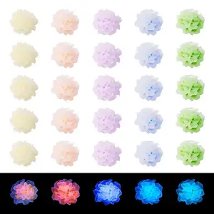 100Pcs Flower Resin Cabochons
