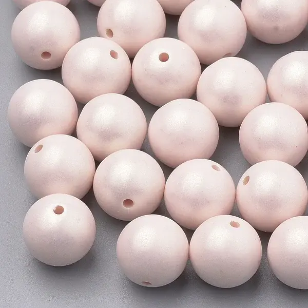 Spray Painted Style Acrylic Beads