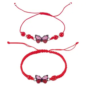 Adjustable Nylon Braided Bead Bracelets