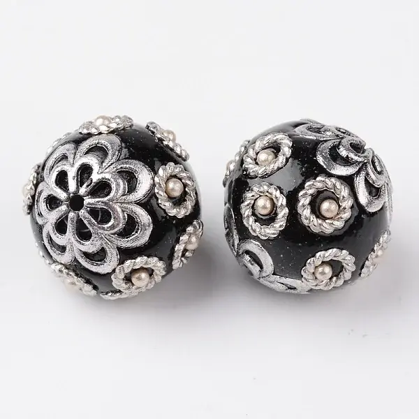 Round Handmade Indonesia Beads