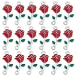 50Pcs Alloy Enamel Connector Charms