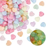 150Pcs Luminous Transparent Acrylic Beads