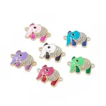 Alloy Crystal Rhinestone Connector Charms