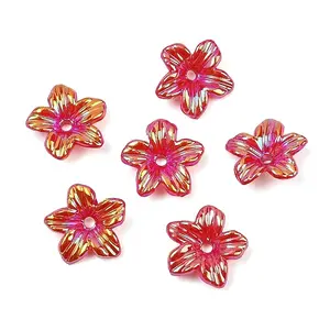 UV Plating Opaque Acrylic Bead Cap