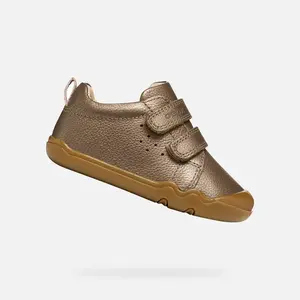Tmavě šedé dívčí barefoot boty Geox Steppieup
