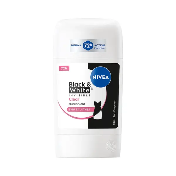 Nivea Black & White Invisible Clear Tuhý antiperspirant