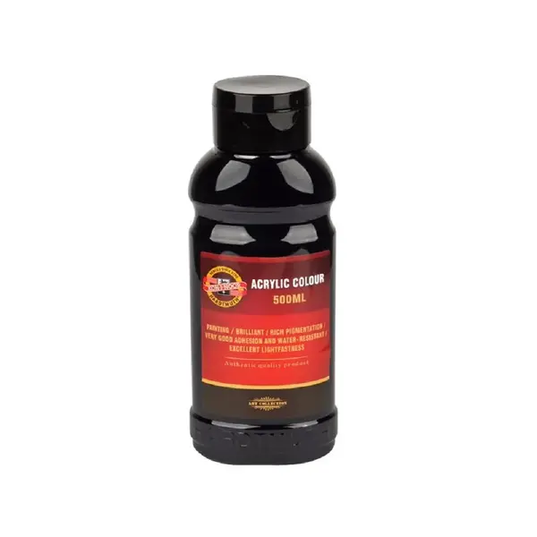 Akrylová farba 500 ml, čierna