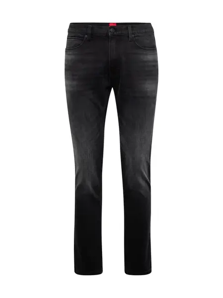 HUGO Džínsy '734'  čierny denim