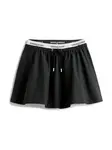 Tommy Jeans Sukňa  čierna / biela