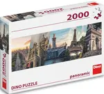 Puzzle Paříž koláž - 2000 dílků panoramic (poškozená)