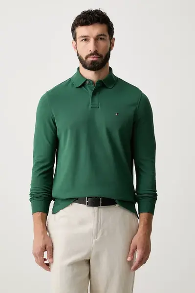 Tommy Hilfiger tričko s dlouhým rukávem pánské s bavlnou
