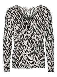 VERO MODA Blúzka 'VMMERVE'  béžová / čierna