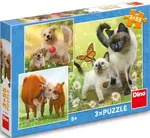 Puzzle Rodinka 3x55 dílků (poškozená)