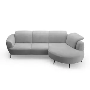 Sit & More ROHOVÁ SEDAČKA, textil, šedá