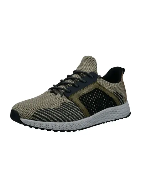 bugatti Nízke tenisky  sivá / kaki / olivová / čierna