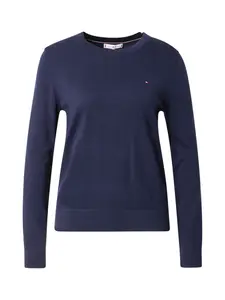 TOMMY HILFIGER Sveter 'Fine'  modrá