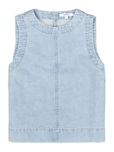 GARCIA Top  modrá denim