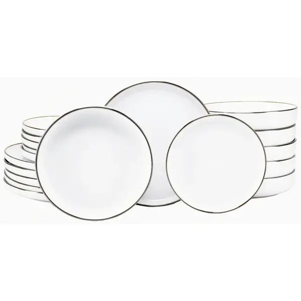 Creatable JÍDELNÍ SOUPRAVA Nordic Festive Weiss 18dílné