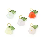Frosted Acrylic Flower Pendants