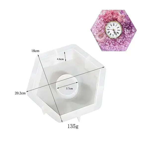DIY Silicone Clock Display Decoration Molds