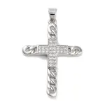 Rack Plating Brass Clear Cubic Zirconia Pendants