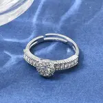 Brass Micro Pave Clear Cubic Zirconia Cuff Open Rings