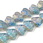 Transparent Electroplate Glass Beads Strands